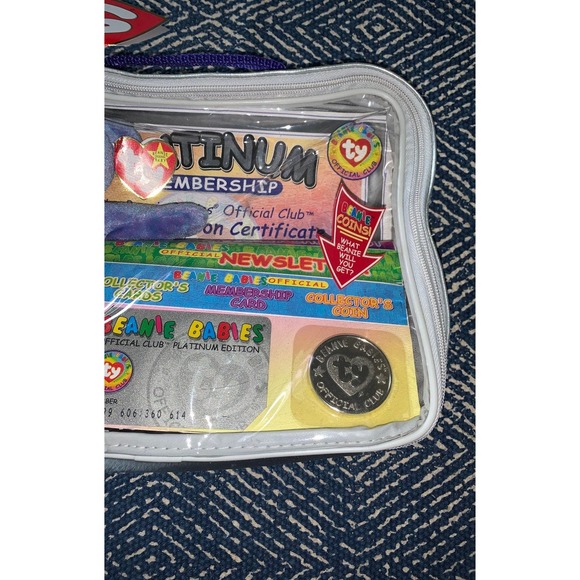 Beanie babies offical club membership bear coin collectors cards - Picture 3 of 4